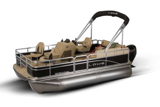Lowe Boats ULTRA 162 FISH & CRUISE Metallic Black Exterior Beige Upholstery with Black Accents