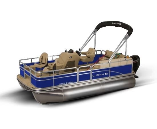 Lowe Boats ULTRA 162 FISH & CRUISE Blue Flame Exterior Beige Upholstery with Cafe Accents