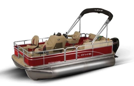 Lowe Boats ULTRA 162 FISH & CRUISE Metallic Red Exterior Beige Upholstery with Red Accents