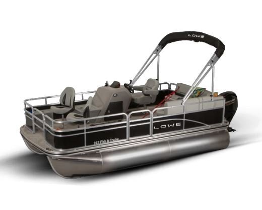 Lowe Boats ULTRA 162 FISH & CRUISE Metallic Black Exterior Gray Upholstery with Black Accents