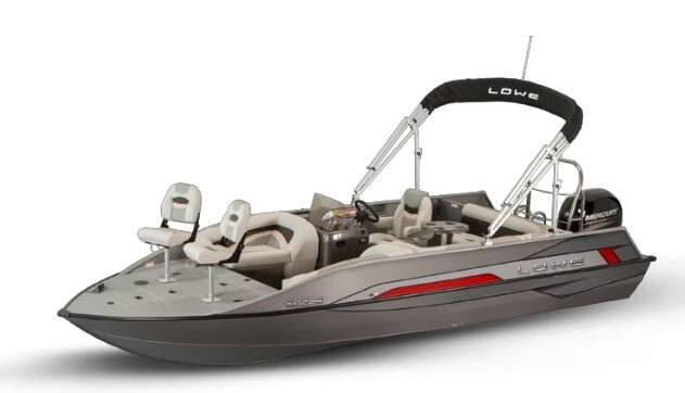 Lowe Boats SD224 Gray Exterior with Red Accents