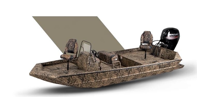 Lowe Boats ROUGHNECK 1870 PATHFINDER Camouflage Mossy Oak Shadow Grass