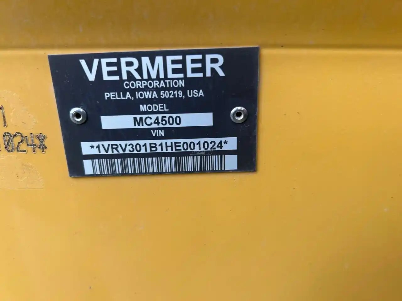 2017 Vermeer MC4500