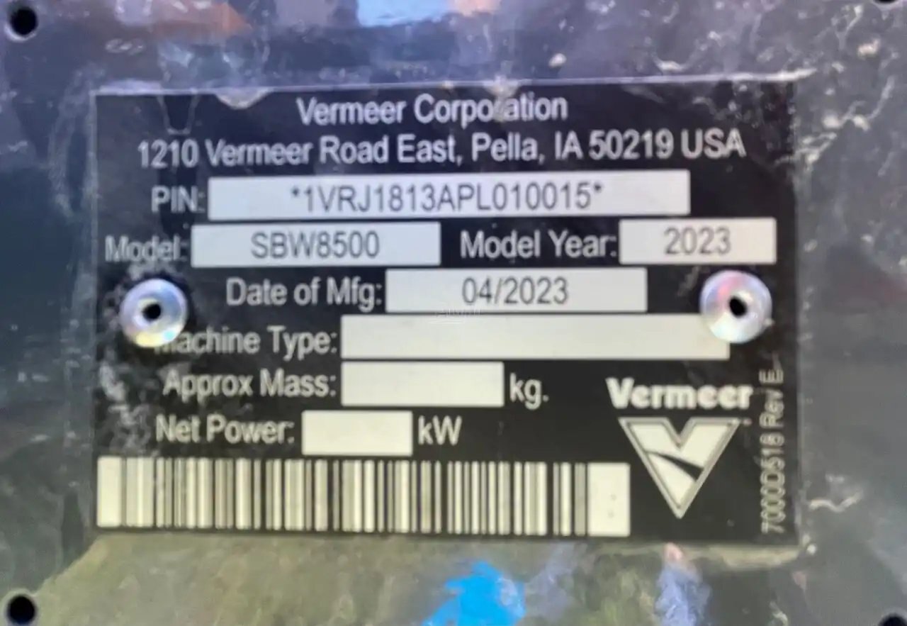 2023 Vermeer SBW8500