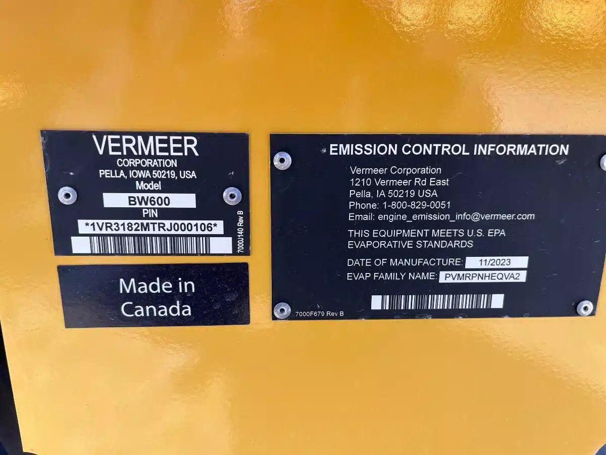 2024 Vermeer BW600