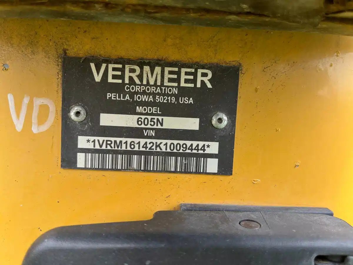 2019 Vermeer 605N
