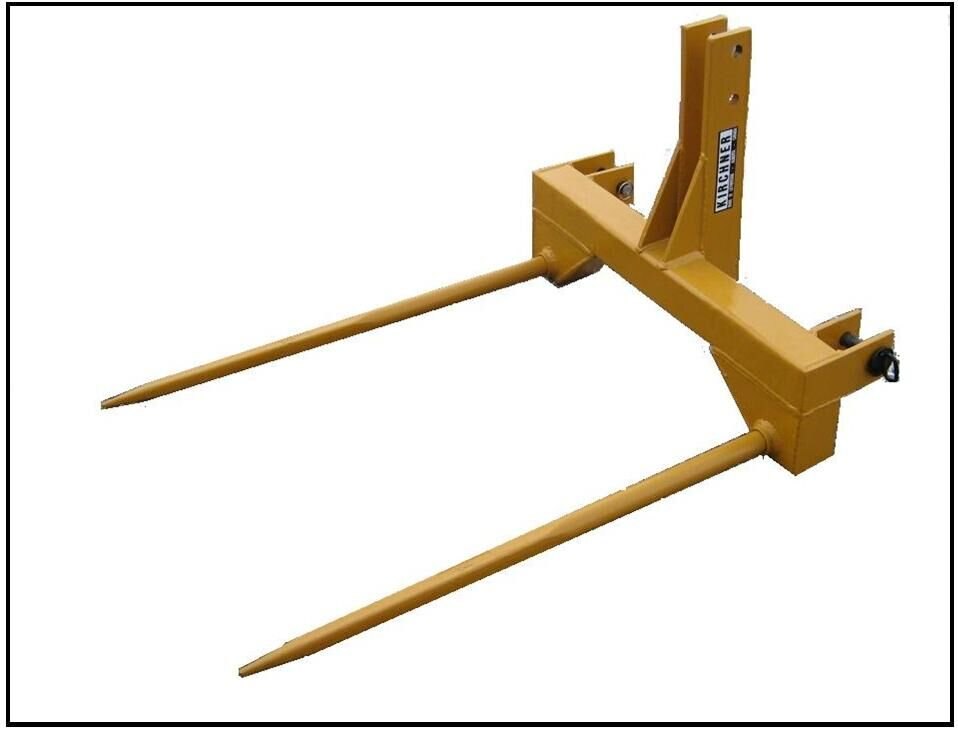 Kirchner 3 Point Hitch Round Bale Forks