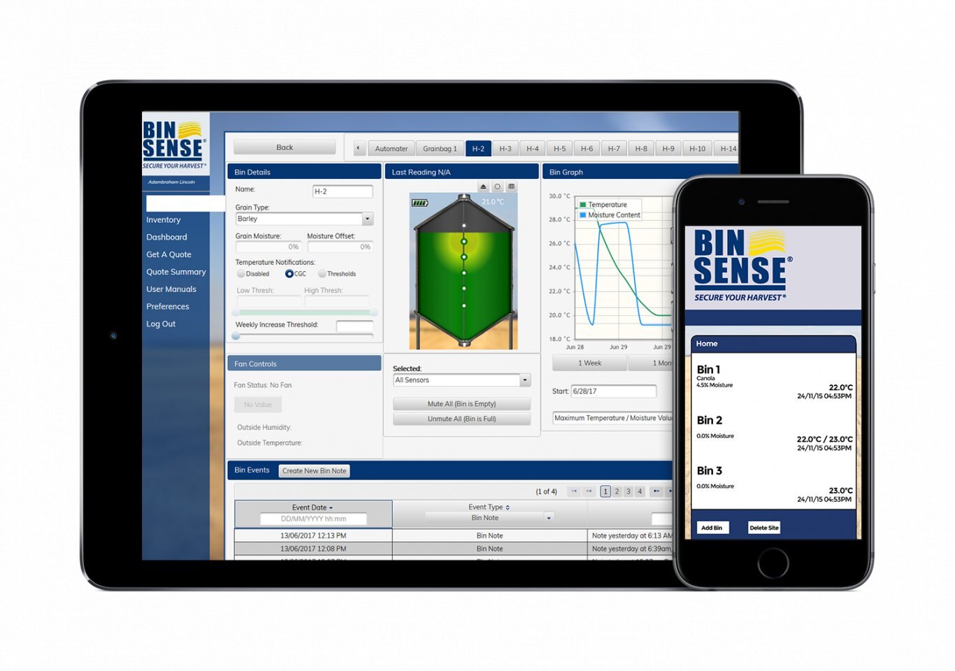 Best Wireless Grain Bin Monitoring Systems for Sale in Manitoba BinSense Direct Hand Held