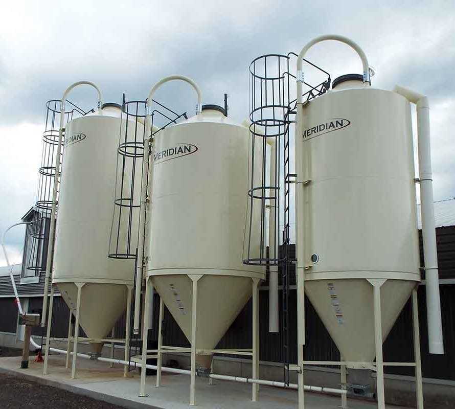 Meridian SmoothWall Feed Bins Farm Equipment For Sale in Manitoba Agriculture Supply Store