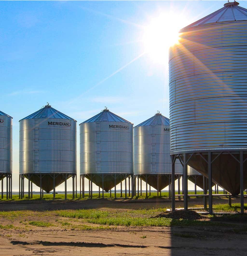 Corn & Grain Storage Solutions Meridian Hopper Bins for Sale in Manitoba