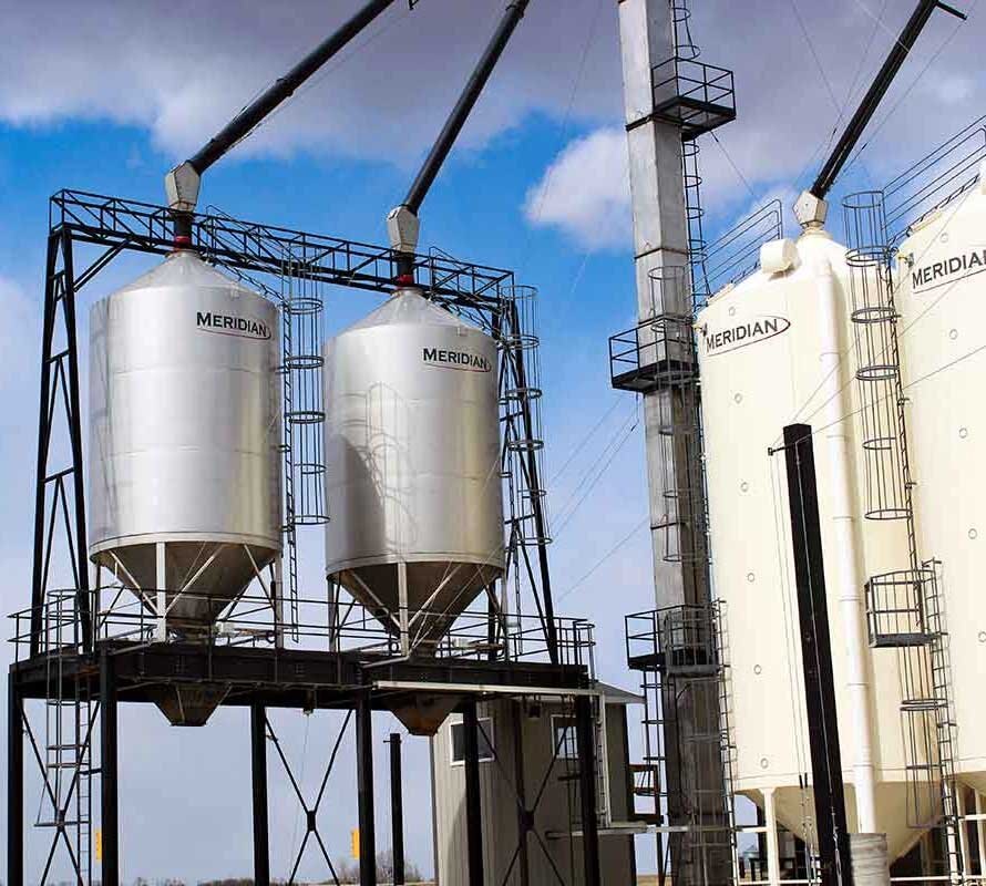 Meridian Stainless Steel Hopper Bins