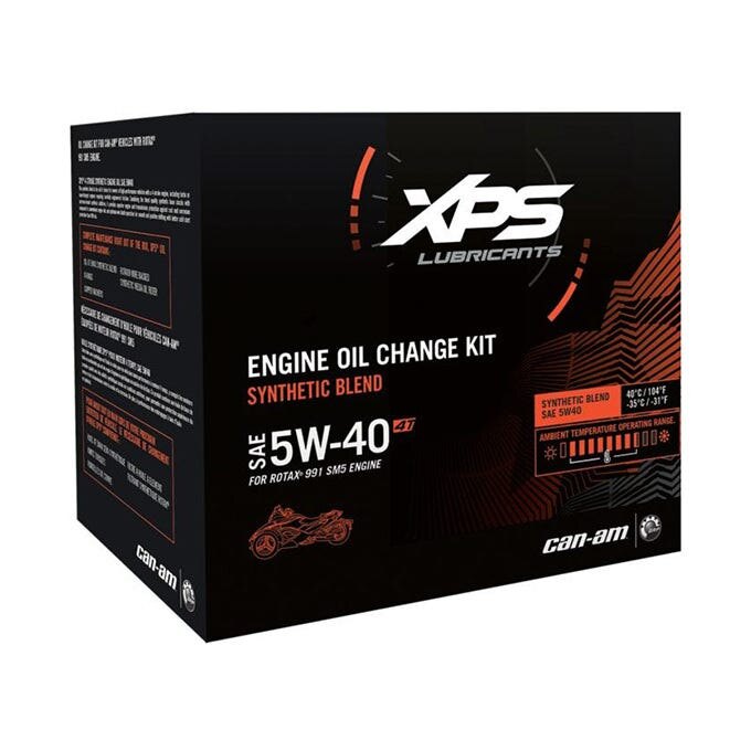 4T 5W 40 Synthetic Blend Oil Change Kit for Rotax 991 (SM5) engine
