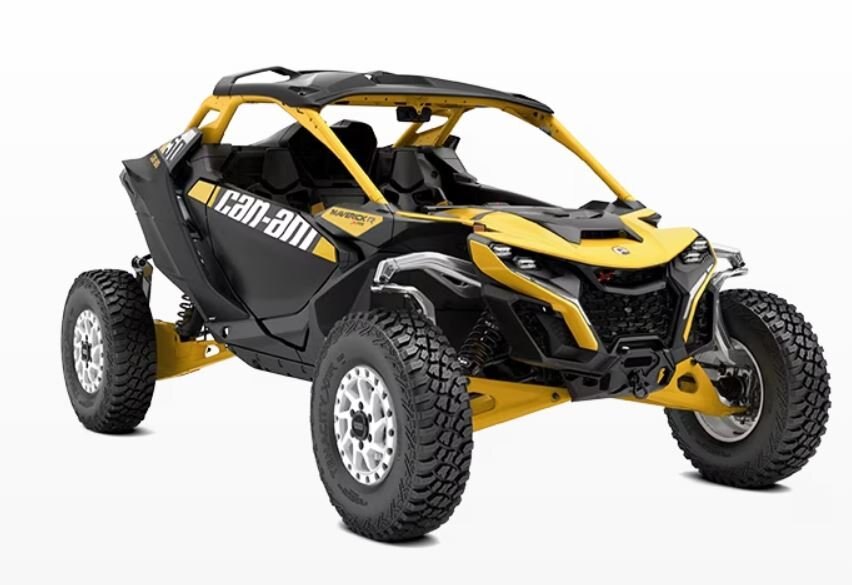 2024 Can-Am MAVERICK R X RS WITH SMART-SHOX carbon black-neo yellow