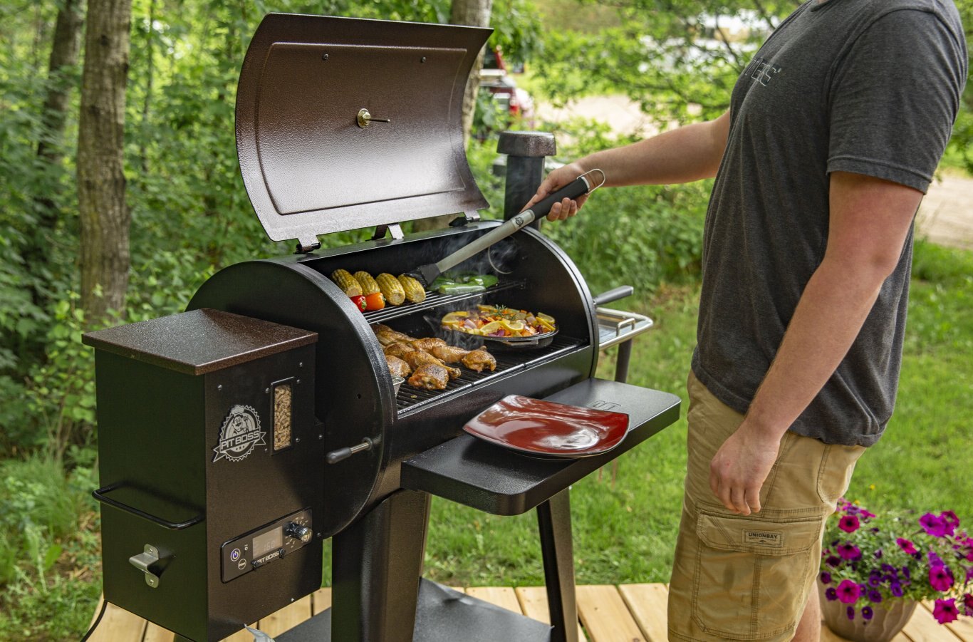 Pit Boss PB820D3 Mahogany Series Wood Pellet Grill