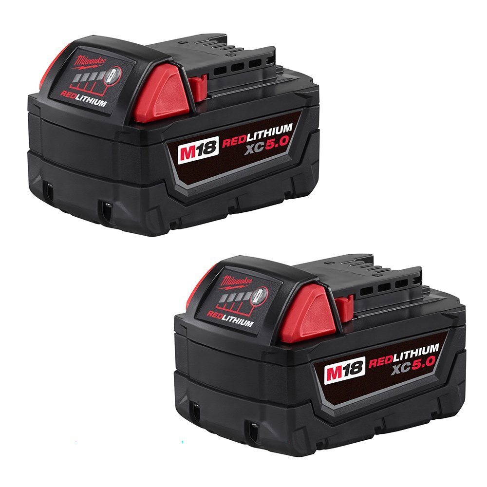 M18™ REDLITHIUM™ XC 5.0Ah Extended Capacity Battery Pack (2 Piece)