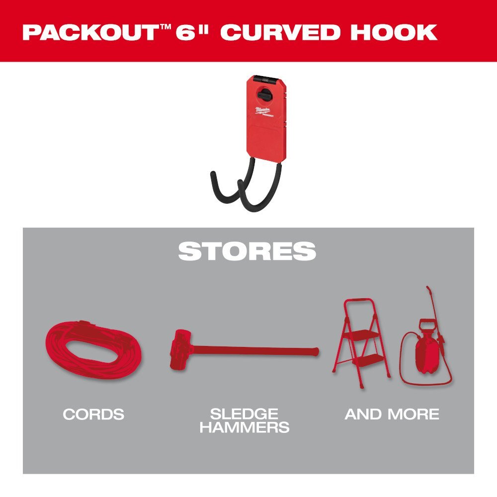 PACKOUT™ 6” Curved Hook