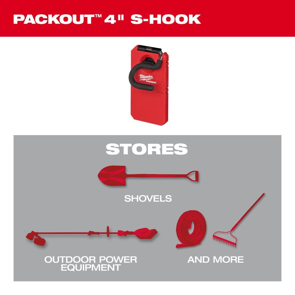 PACKOUT™ 4” S Hook