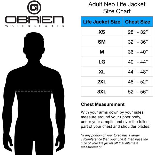 O’BRIEN Men's Traditional Life Jacket Blk/Cyan