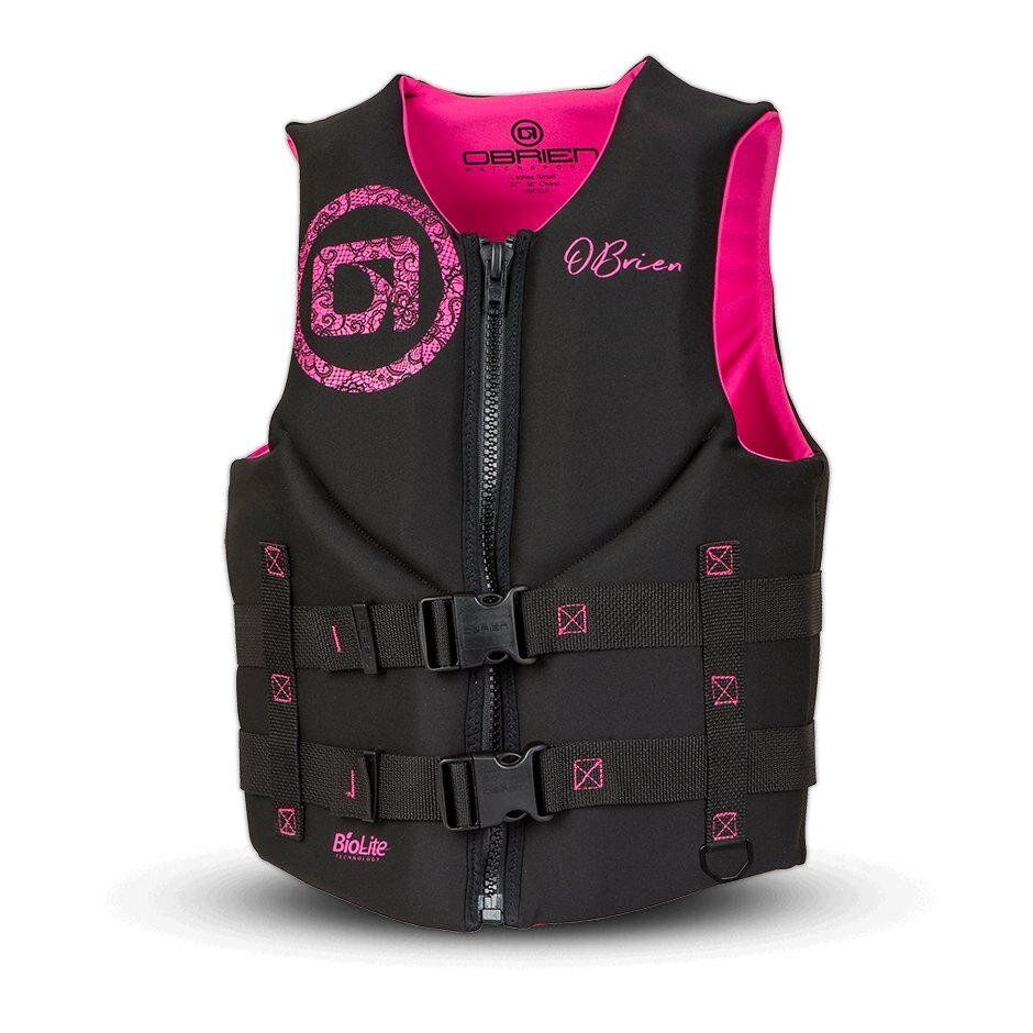 O’BRIEN Women's Traditional Life Jacket Blk/Pink