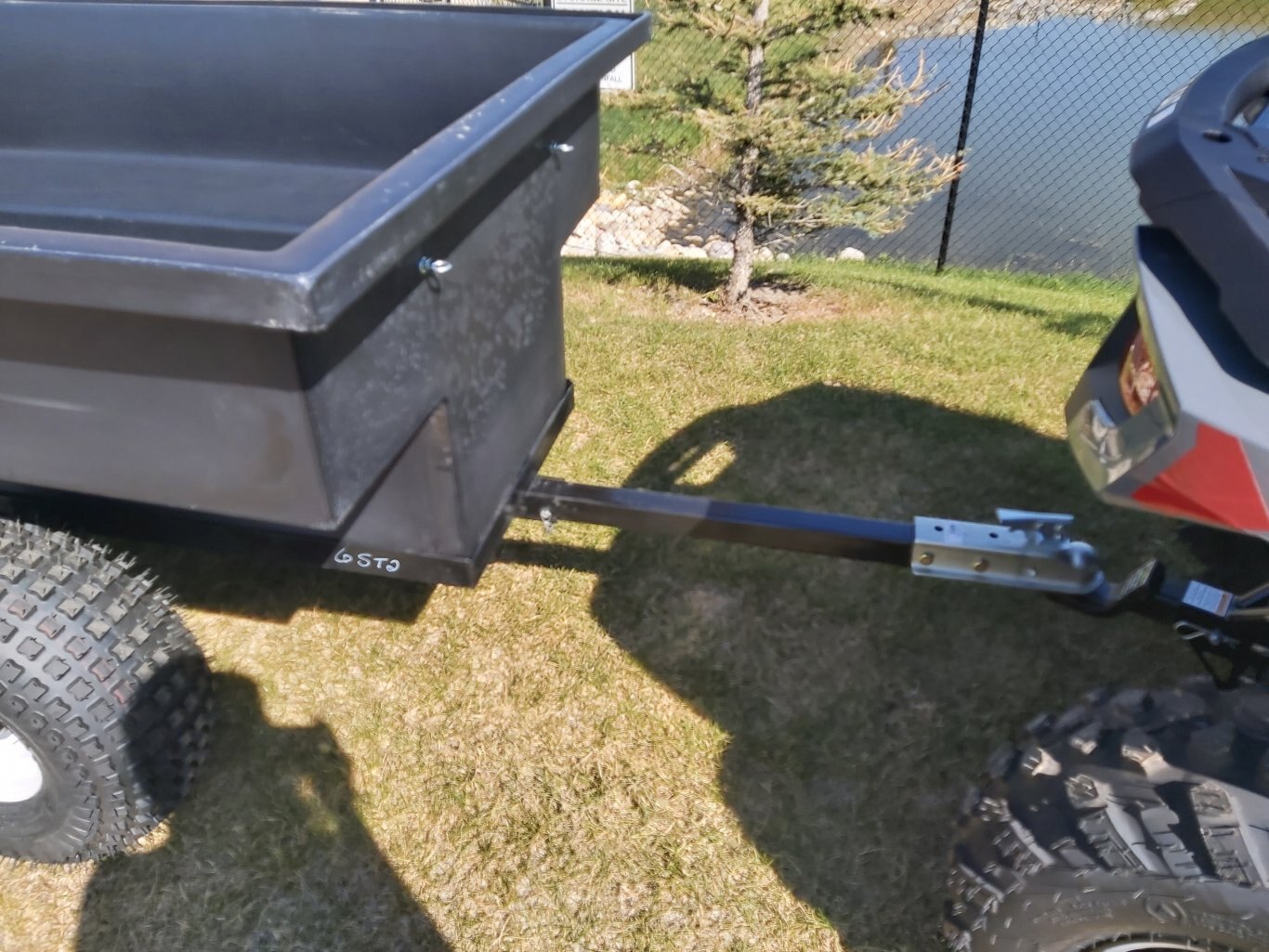 6 Tandem Axle Straight Back ATV Tub Trailer