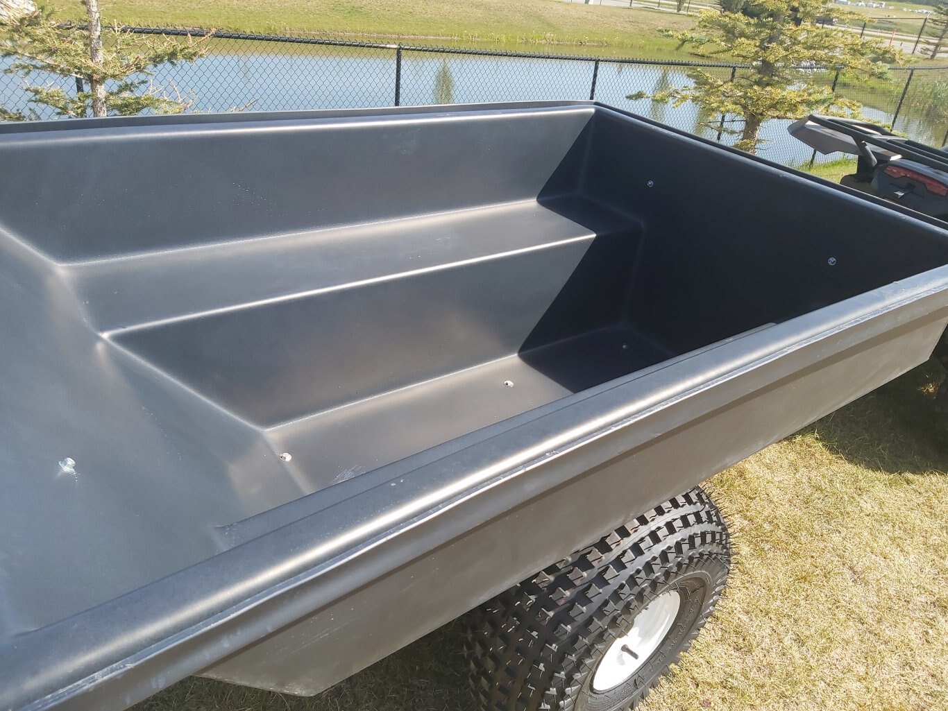 6' Single Axle Slope Back ATV Tub TrailerCargo Trailers For Sale