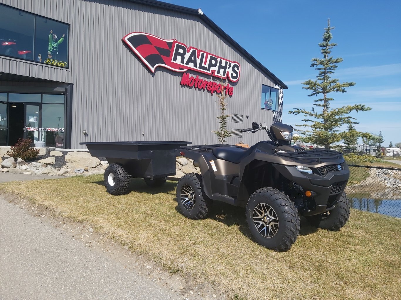 6' Single Axle Slope Back ATV Tub TrailerCargo Trailers For Sale