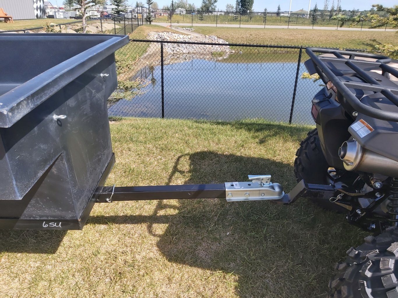 6' Single Axle Slope Back ATV Tub TrailerCargo Trailers For Sale