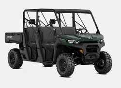 2024 Can-Am DEFENDER MAX DPS 65 hp (59 lb-ft torque) Rotax HD9 V-twin engine Tundra Green