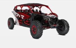 2024 Can-Am MAVERICK X3 MAX X RS TURBO RR WITH SMART-SHOX fiery-red-hyper-silver