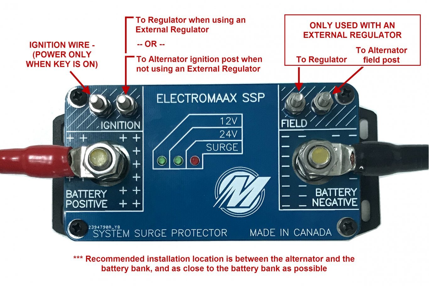 ElectroMaax System Surge ProtectorLithium Ion Marine Batteries