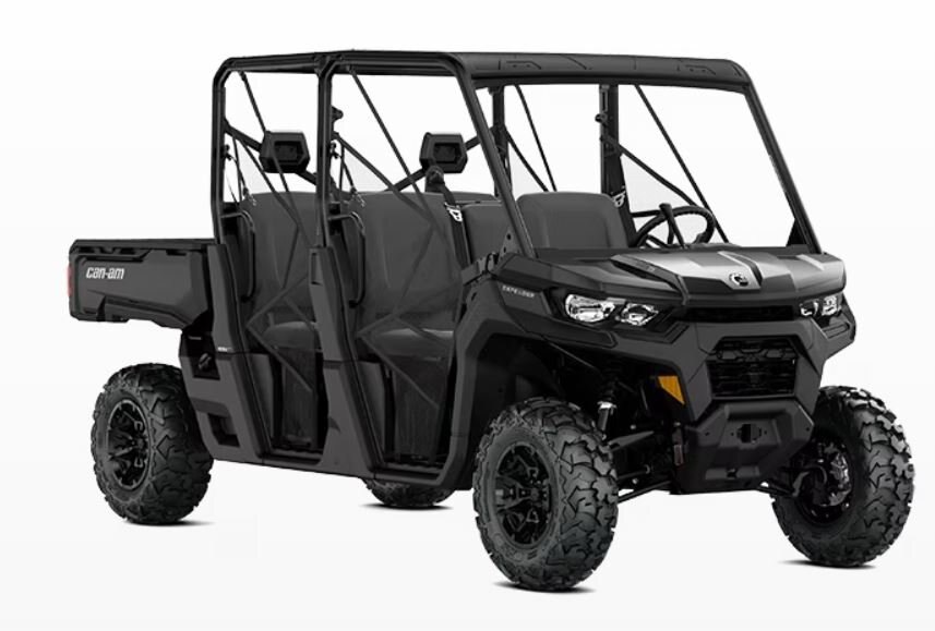 2024 Can Am DEFENDER MAX DPS 65 hp (59 lb ft torque) Rotax HD9 V twin engine Timeless Black