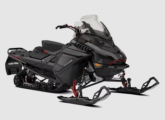 2025 Ski Doo Renegade Adrenaline with Enduro Package 850 E TEC® Black and Spartan Red