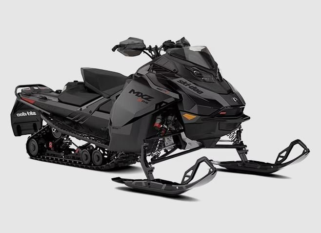 2025 Ski Doo MXZ X RS with Competition Package Rotax® 850 E TEC Turbo R with Water Injection System Black