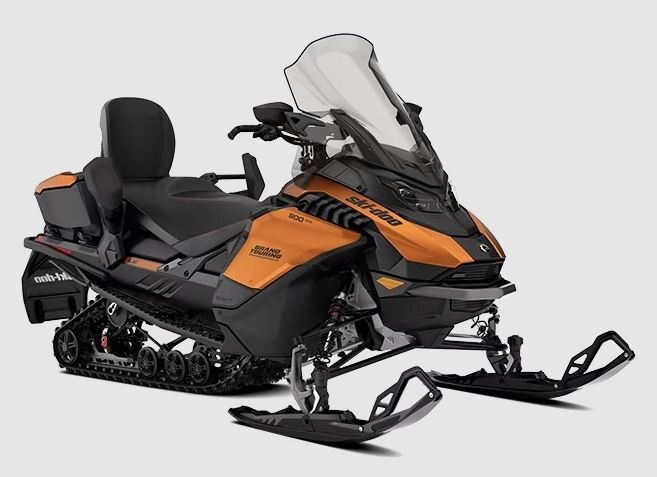 2025 Ski Doo Grand Touring LE with Platinum Package Rotax® 900 ACE™ Turbo R Black and Orange Alloy