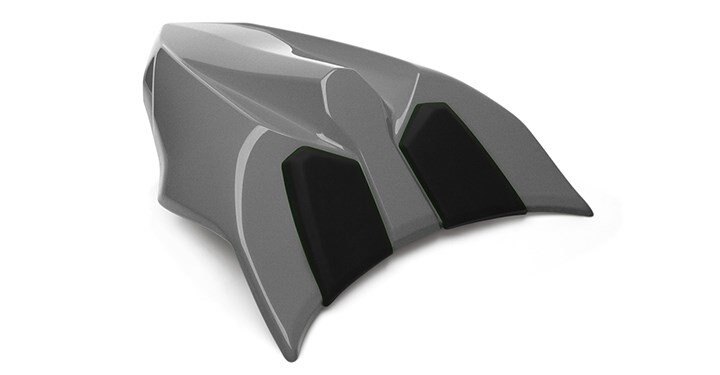 Solo Seat Cowl Assembly, Pearl Storm Gray