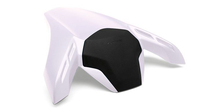 Solo Seat Cowl Assembly, Pearl Blizzard White