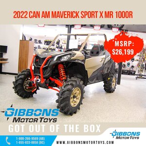 2022 Can-Am Maverick Sport X MR 1000R - Edmonton, Alberta