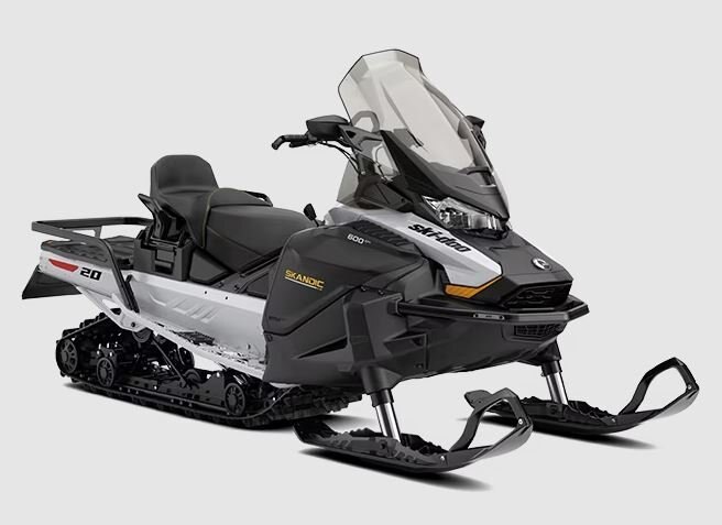 2025 Ski Doo Skandic LE Rotax® 600R E TEC Catalyst Grey and Black