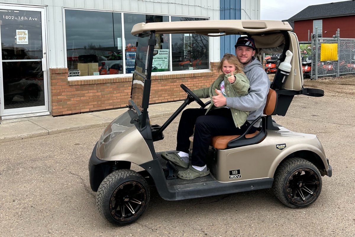 Used 2019 EZGO RXV 48V Electric Golf Cart #18 (12 Tires & Rims)
