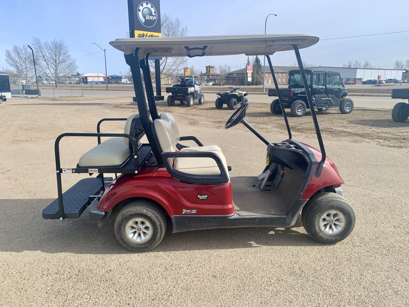 Used 2015 Yamaha DRIVE EFI Golf Cart with Rear Flip Seat