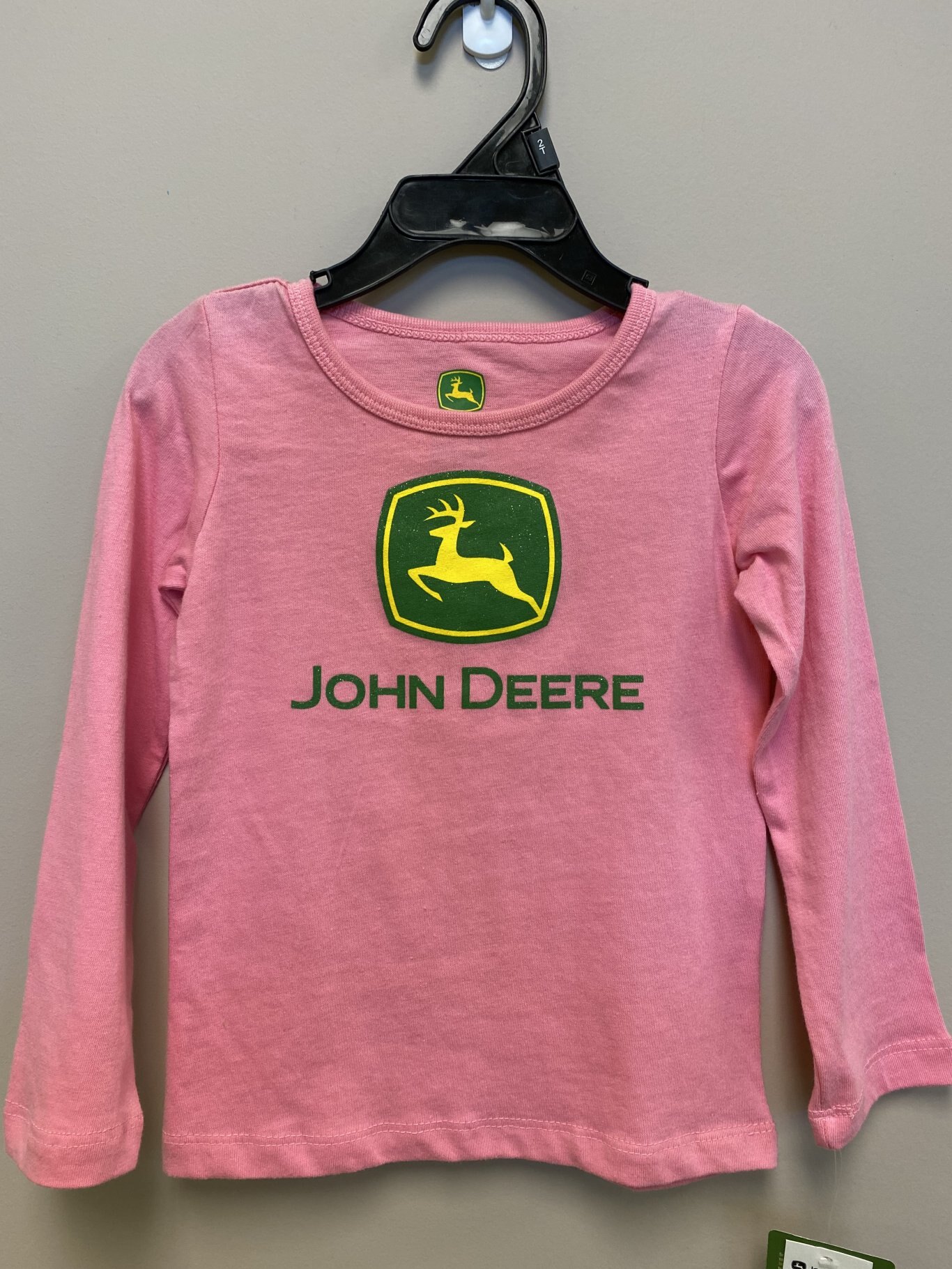 John Deere Girls Pink Shirt