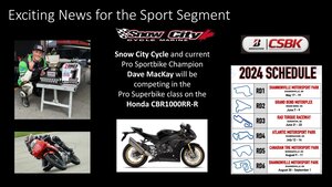 Snow City Cycle Marine and Honda Canada Proudly Supports Dave MacKay in the 2024 CSBK Race Circuit