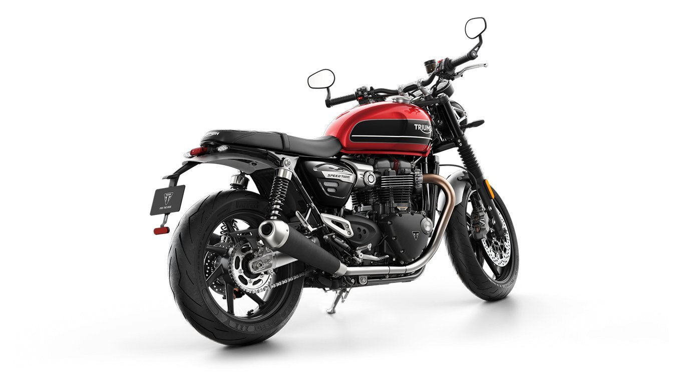 2021 Triumph Speed Twin Korosi Red & Storm Grey With Hand Painted Graphite Coachline