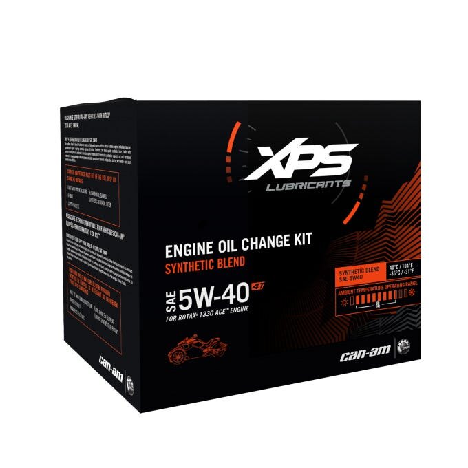 5W 40 Synthetic Blend Oil Change Kit for Can Am Spyder Rotax 1330 Engine
