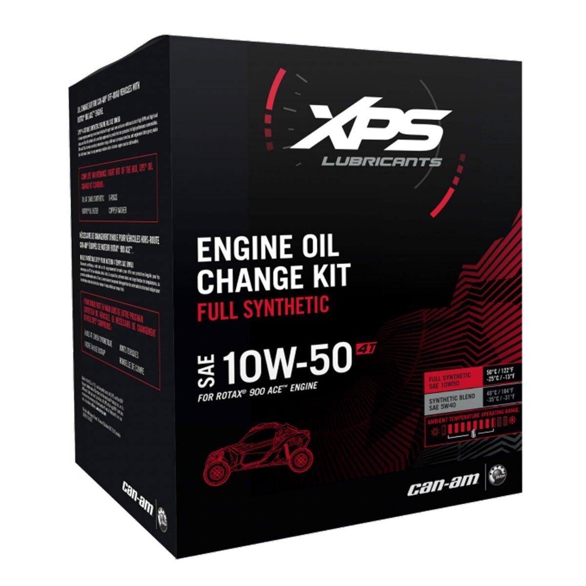 10W 50 Synthetic Oil Change Kit for Can Am SSV Rotax 900 ACE Engine