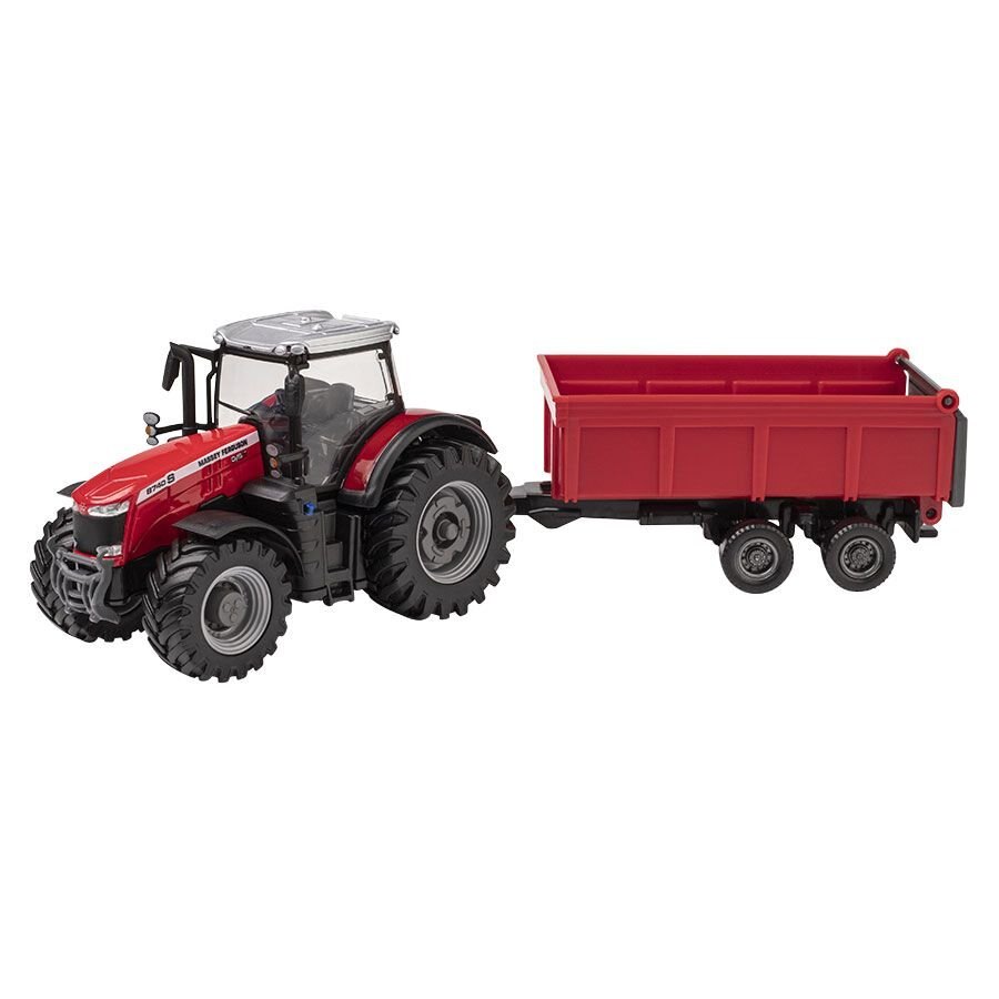 MF 8740S Tractor and Trailer