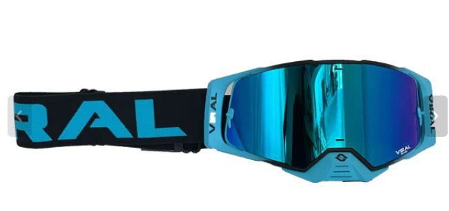 VIRAL GOGGLES WORKS 22 SERIES *CYAN* by Viral Goggles Revo Blue