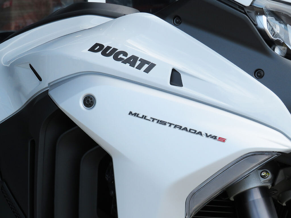 2023 Ducati Multistrada V4 S Iceberg White Forged Wheels