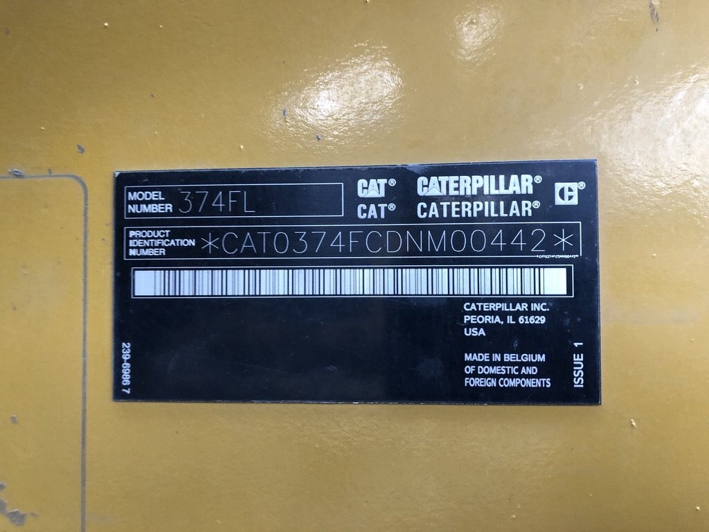 2016 Caterpillar 374F L Excavator