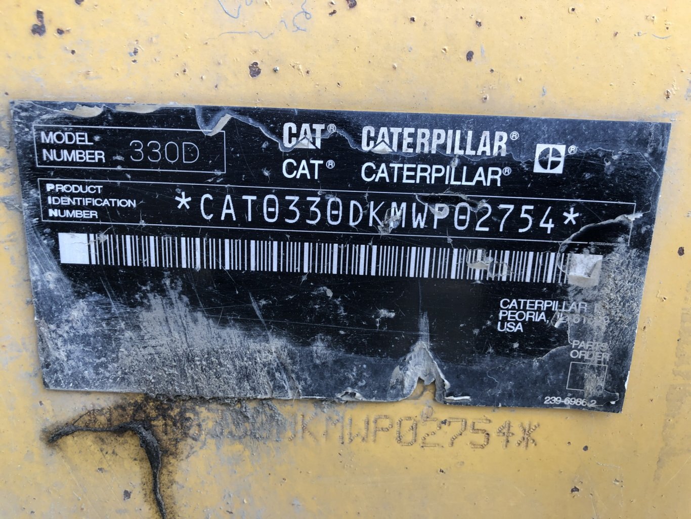 2008 Caterpillar 330D L Excavator